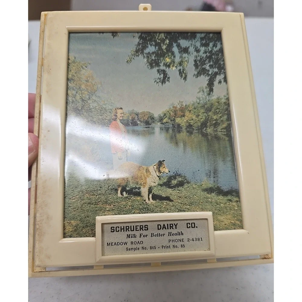 Vintage Schruers Dairy Co. Advertising Promotional Portrait‎ Photo Picture Frame